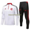 CR Flamengo Sweatshirts Anzüge Suit Quarter-zip 2021-22 Weiße Für Herren